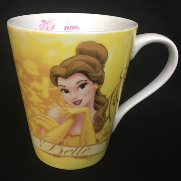 Disney Beauty & the Beast Mug Princess BELLE Coffee Cup Tea 10 oz Yellow Gown - Picture 9 of 14